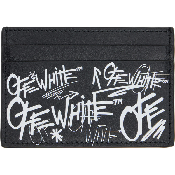  Off-white Black Logo Card Holder 
