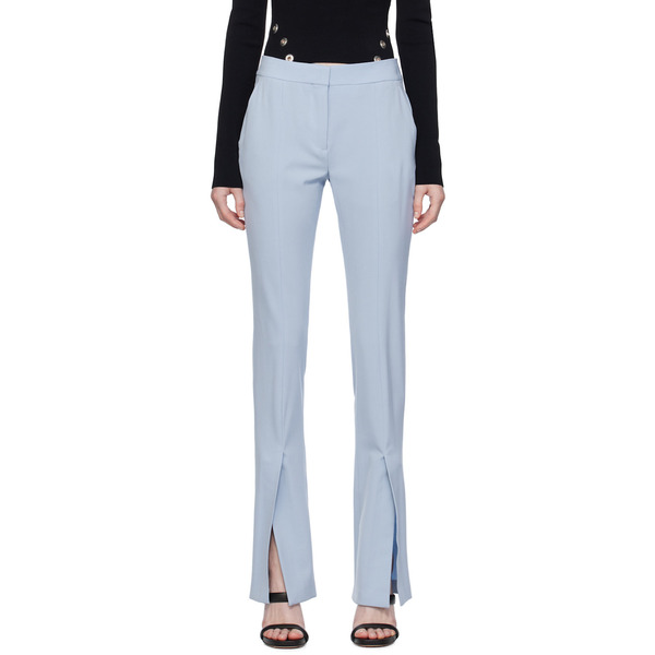  Off-white Blue Basic Trousers 