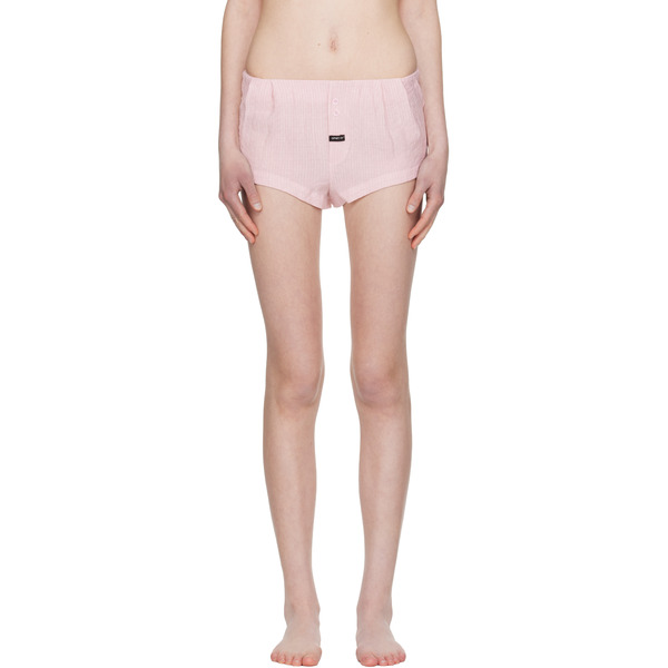  Open Yy Beige Crinkled Tab Boxer Briefs 