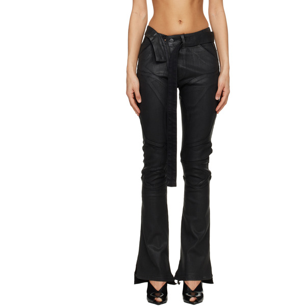  Ottolinger Black Glazed Mulitline Jeans 
