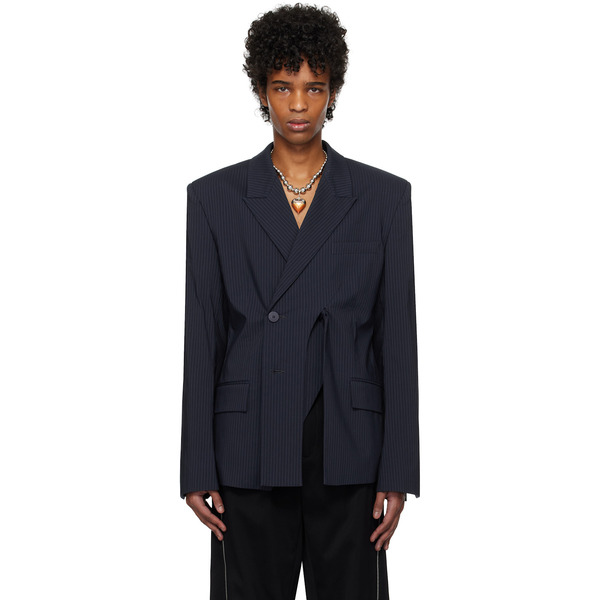  Ottolinger Navy Oversize Split Blazer 