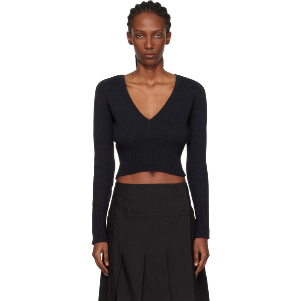  Our Legacy Black Sharp V-neck Sweater 
