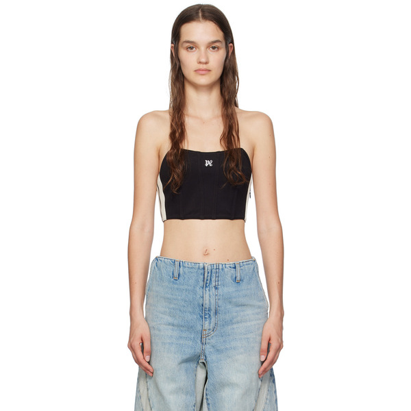  Palm Angels Black Monogram Corset 
