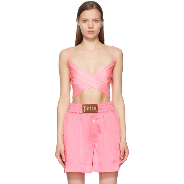 Palm Angels Pink Polyester Top 