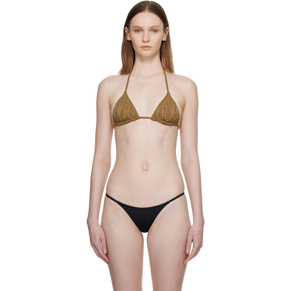 Paloma Wool Brown Sharpie Bikini Top 