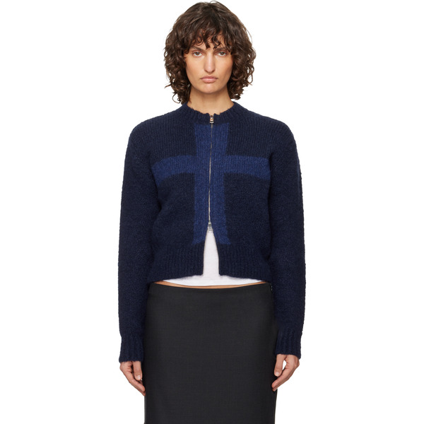  Paloma Wool Navy Cruz Zip Sweater 