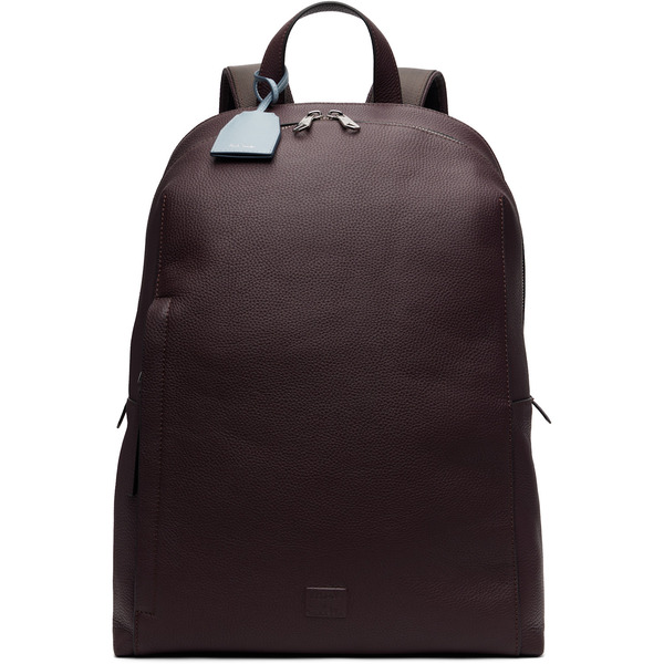  Paul Smith Burgundy Leather Backpack 