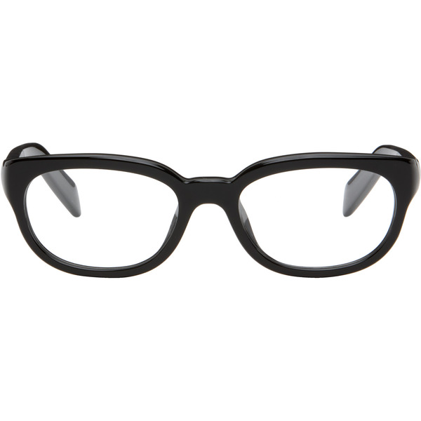  Prada Eyewear Black Round Glasses 