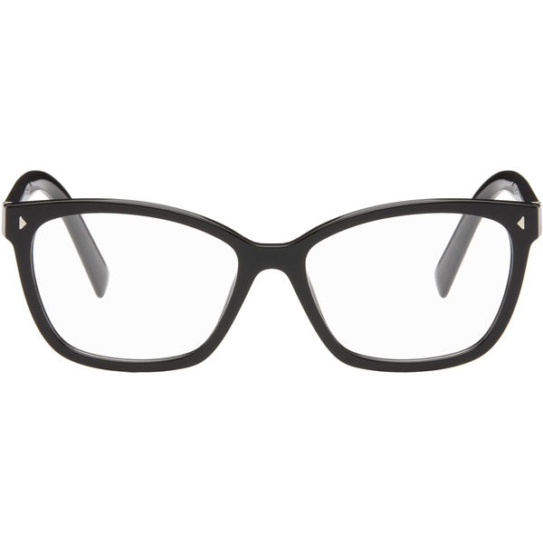  Prada Eyewear Black Square Glasses 