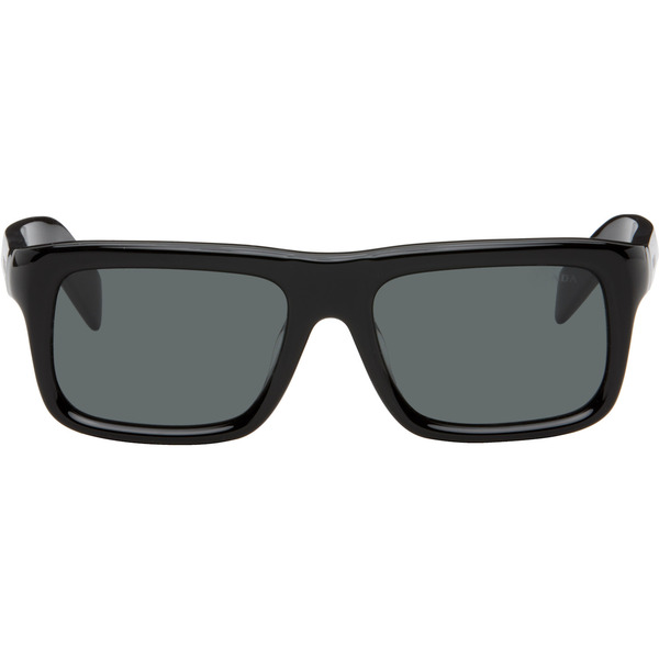  Prada Eyewear Black Square Sunglasses 