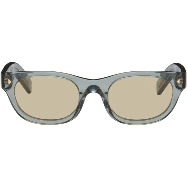  Prada Eyewear Blue Round Sunglasses 