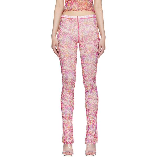  Priscavera Pink Nylon Lounge Pants 