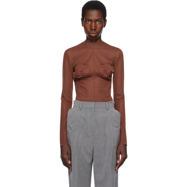  Pushbutton Brown Dummy Shaped Mesh Top 