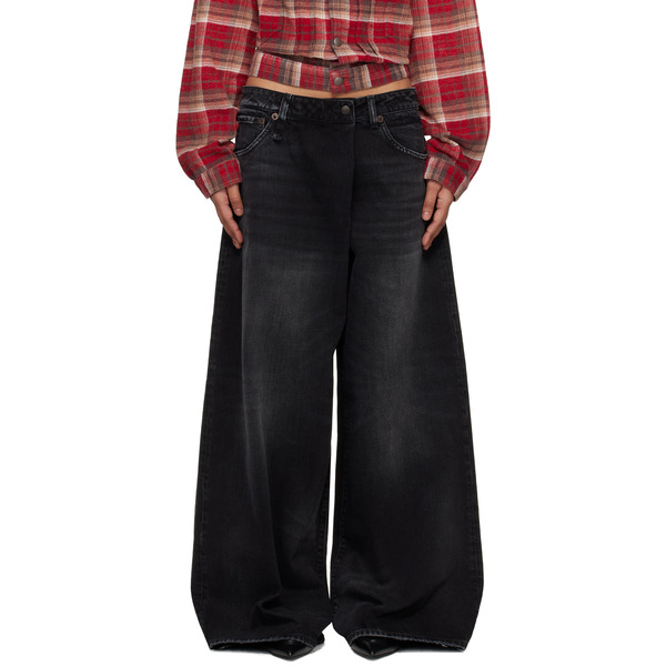  R13 Black Nico Wrap Jeans 
