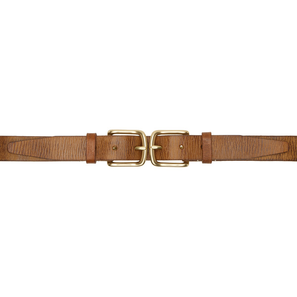  R13 Brown Double Buckle Belt 