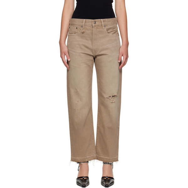  R13 Tan Boyfriend Jeans 