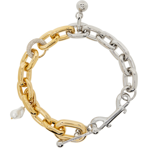  Rabanne Xl Link Bi-color Punk Style Necklace 