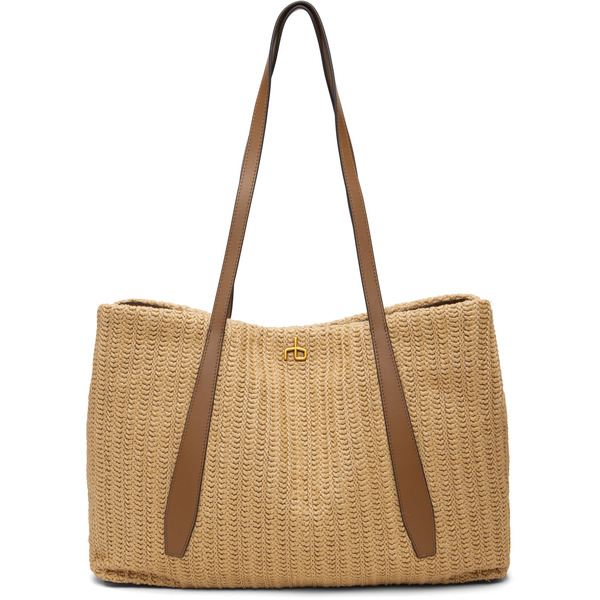  Rag & Bone Beige Chelsea Straw Tote 