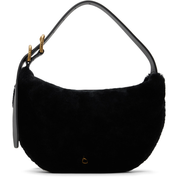  Rag & Bone Black Mercer Small Shearling Bag 