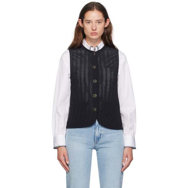  Rag & Bone Navy Elisa Vest 