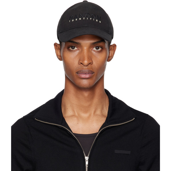  Random Identities Black 'sponsored' Baseball Cap 