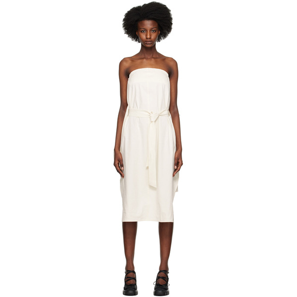  Recto Off-white Tube Top Midi Dress 