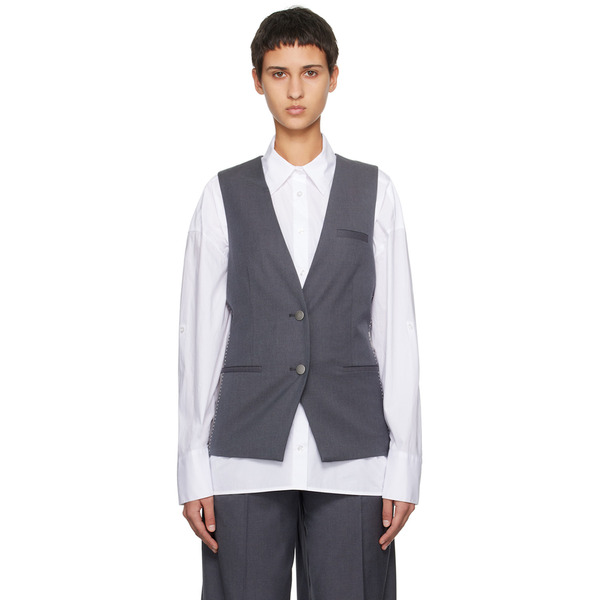  Remain Birger Christensen Gray Two-color Vest 