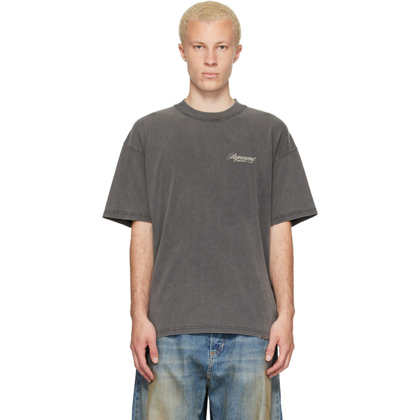 Represent Gray 'represent Owners Club' Script T-shirt 