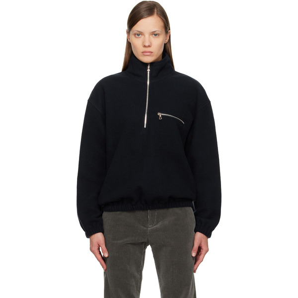  Rier Ssense Exclusive Navy Fleece Jacket 