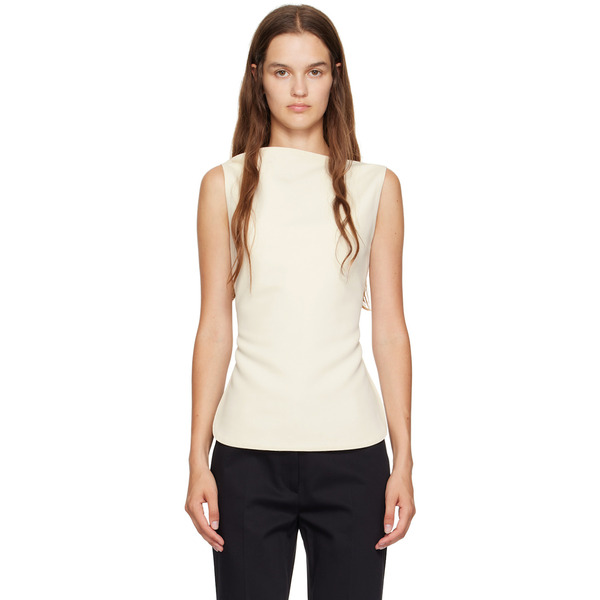  Róhe Off-white Open Back Tank Top 