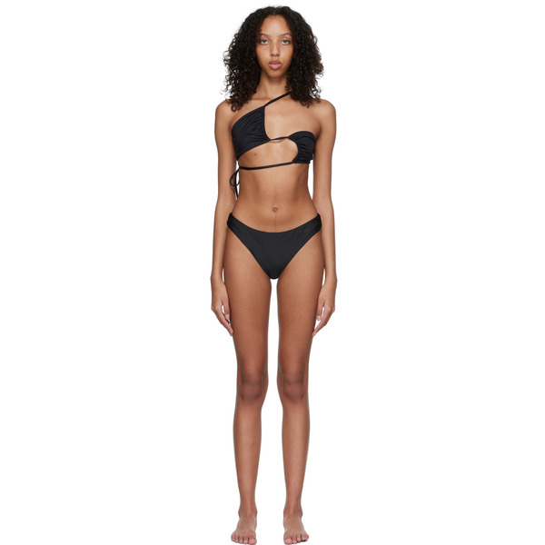  Rosetta Getty Black Recycled Nylon Bikini 