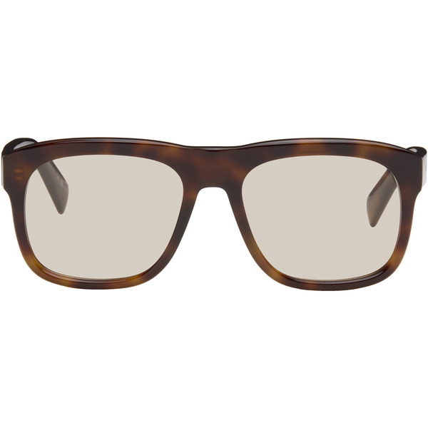  Saint Laurent Brown Oversized Square Sunglasses 