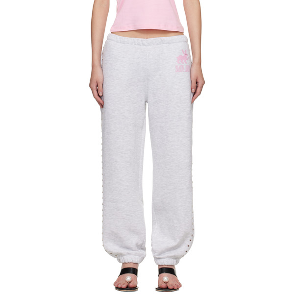  Sandy Liang Gray Lucius Sweatpants 