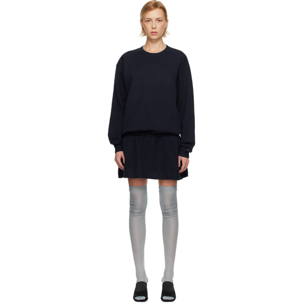  Sandy Liang Navy Kazia Knit Minidress 