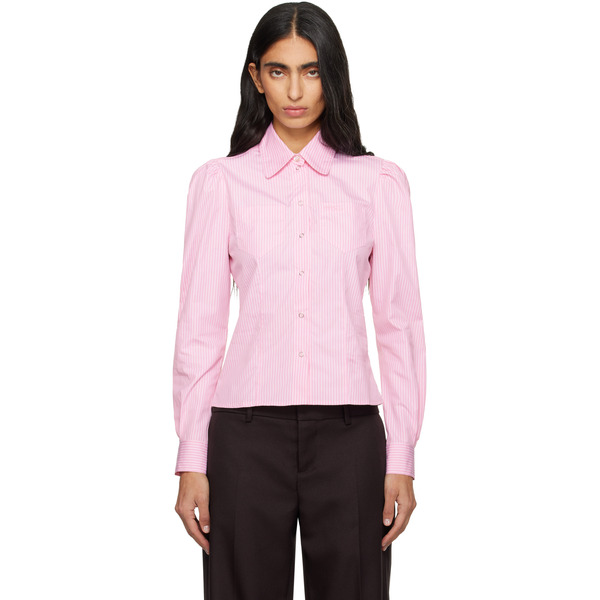  Sandy Liang Pink Baela Shirt 