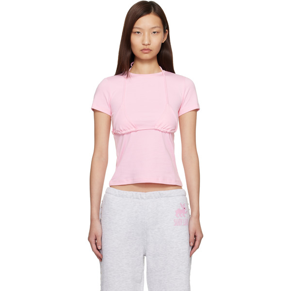  Sandy Liang Pink Effie T-shirt 