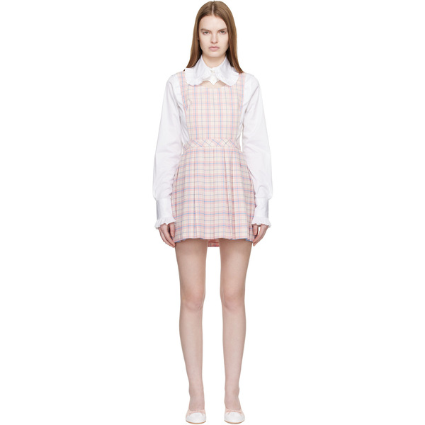  Sandy Liang Pink Pilot Pinafore Minidress 