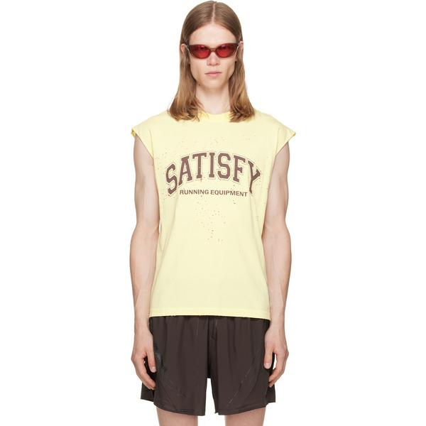  Satisfy Yellow Mothtech Muscle Tank Top 