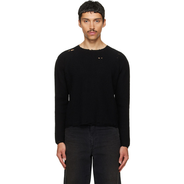  Second/layer Black Friends Pullover Sweater 