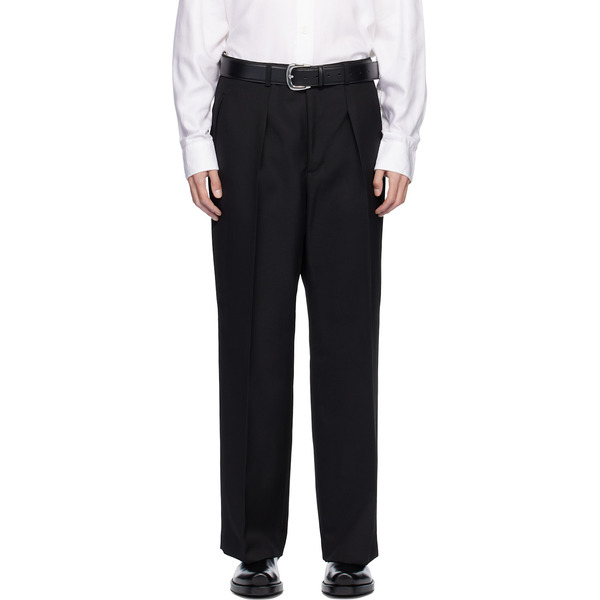  Second/layer Black Saico Trousers 