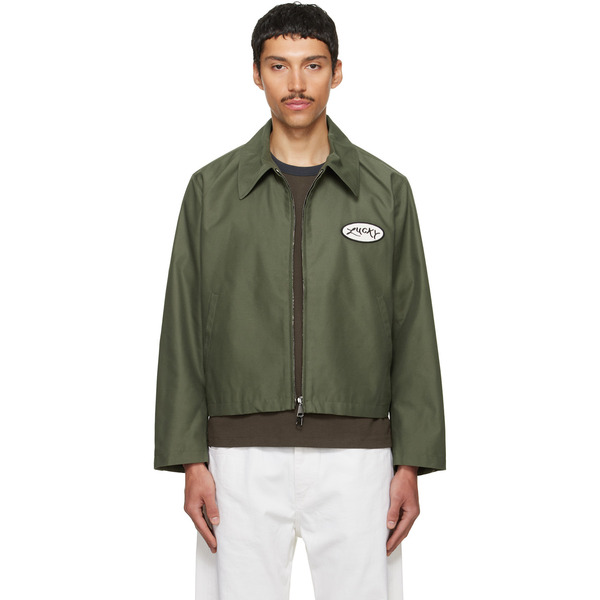  Second/layer Green Lucky Station Jacket 