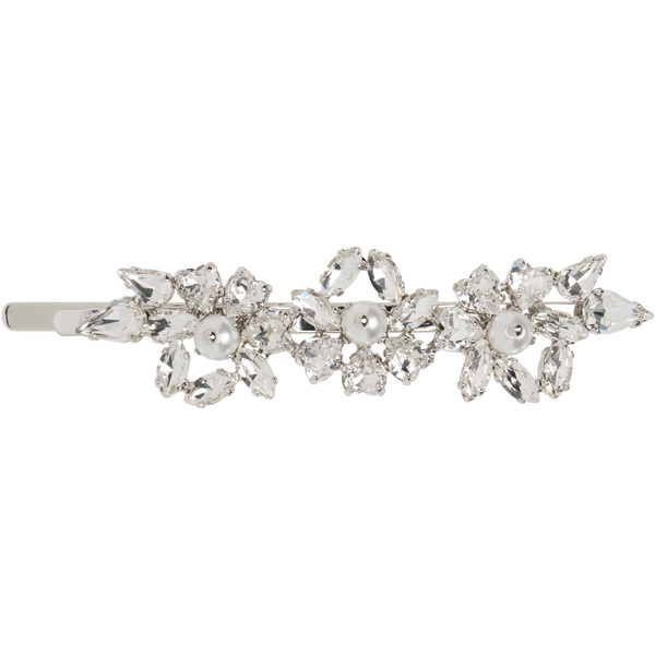  Simone Rocha Silver Heartbloom Hair Clip 