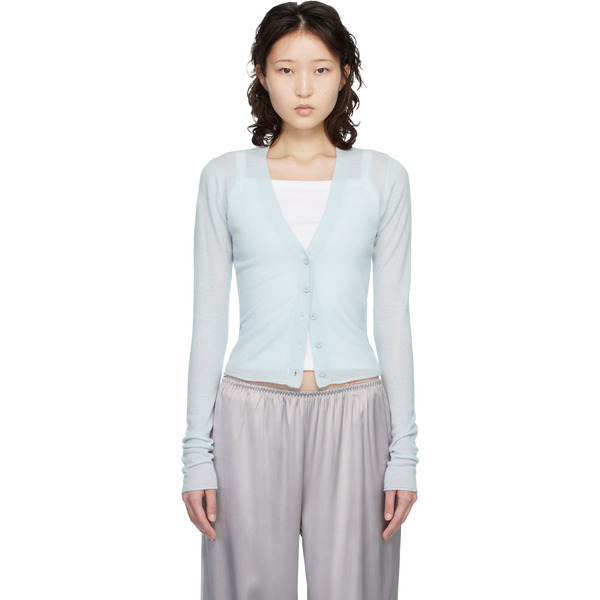  Skims Blue Featherweight Cashmere Cardigan 