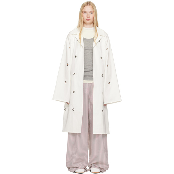  Sofie D'hoore Off-white Chesterfield Coat 