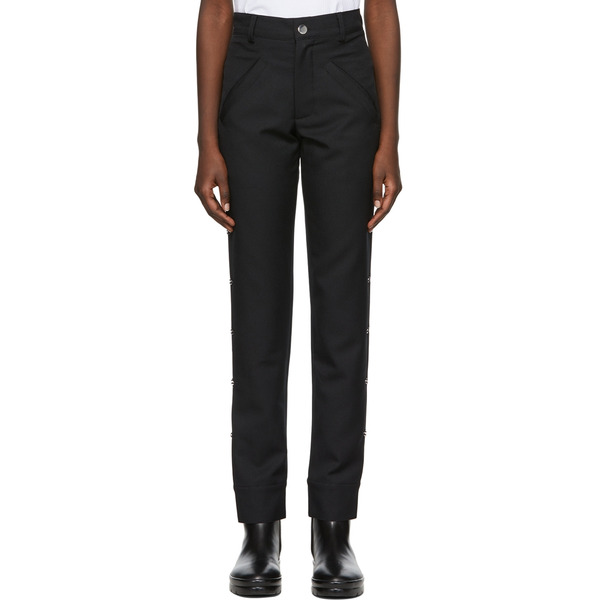  Spencer Badu Black Polyester Trousers 