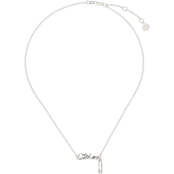  Stolen Girlfriends Club Sentimental Script Necklace 