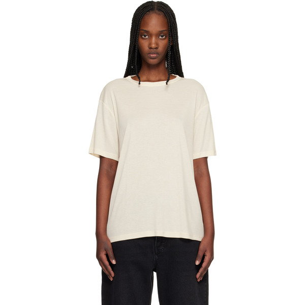  Studio Nicholson Beige Rond T-shirt 