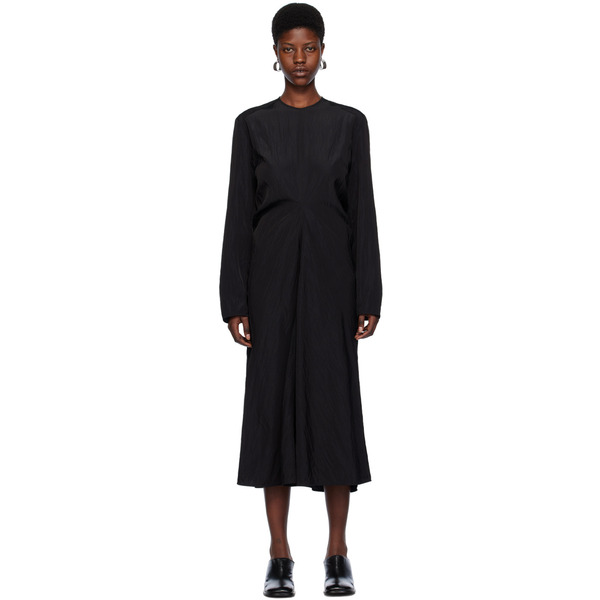  Studio Nicholson Black Welles Midi Dress 