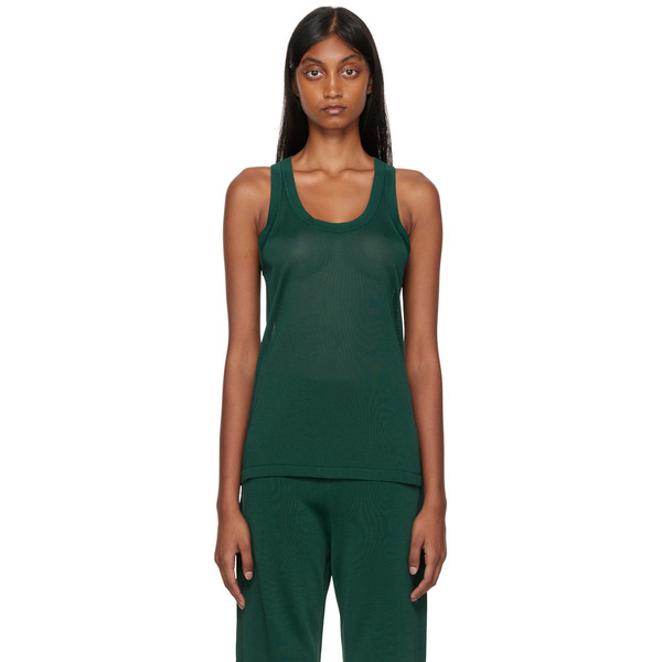  Studio Nicholson Green Flor Tank Top 