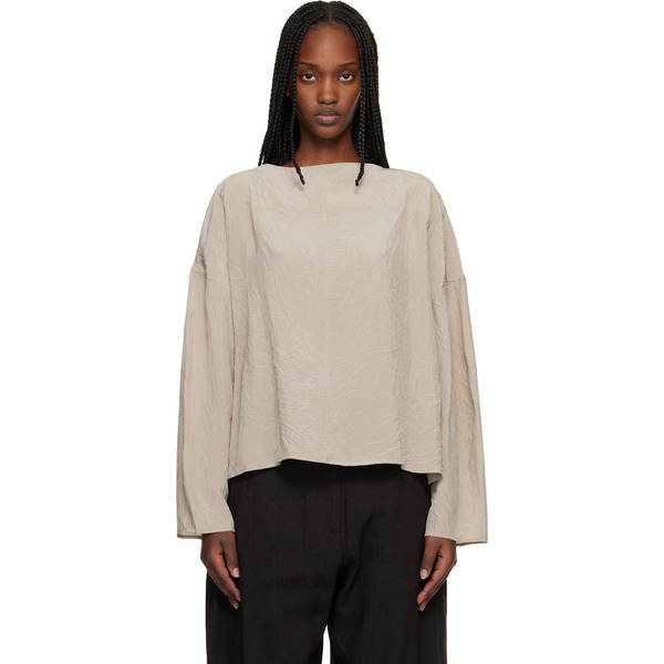  Studio Nicholson Taupe Lau Blouse 